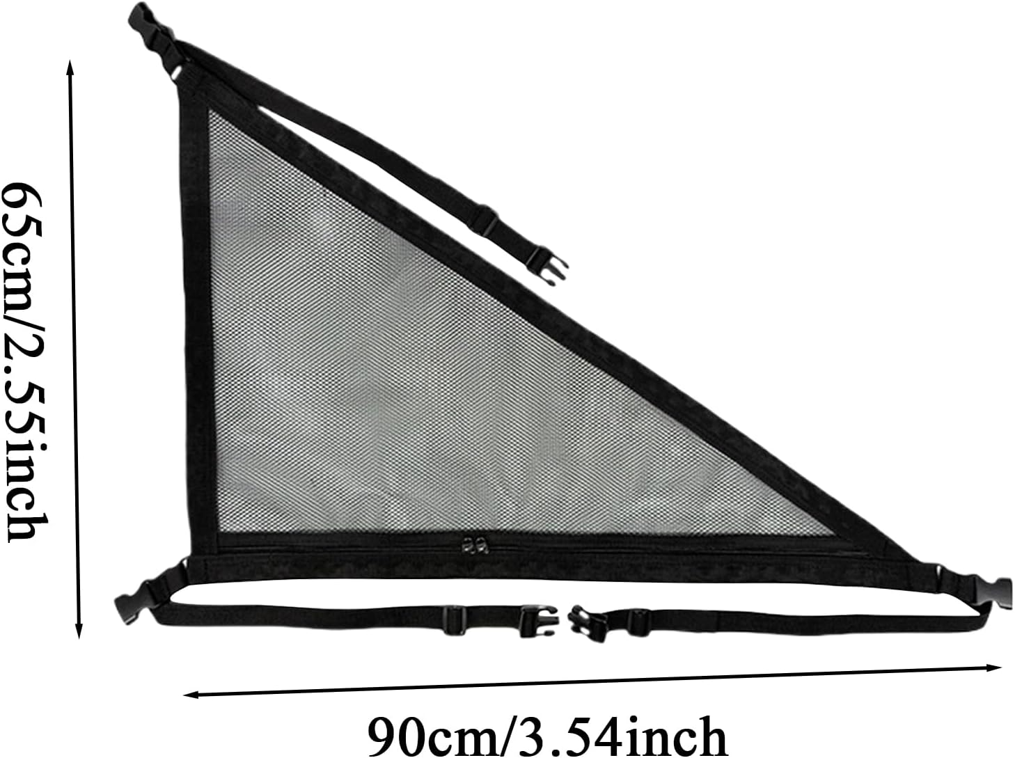 Car Ceiling Storage Net | Triangle Mesh Storage Organizer - Adjustable Straps, Heavy-Duty, Space-Saving Automobile Interior Accessories for Outdoor Adventure Long Distance Travel image number 4