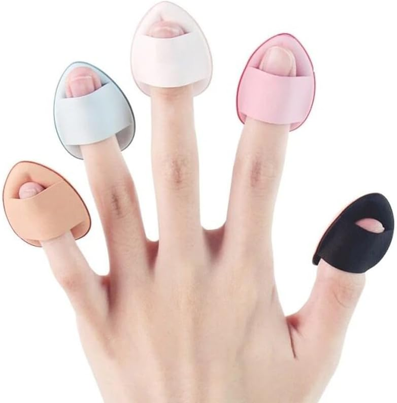 10Pcs/Set Mini Finger Puff Air Cushion Concealer Foundation Woman Detail Makeup Girls Soft Small Makeup Pad Puff Makeup Tool image number 3