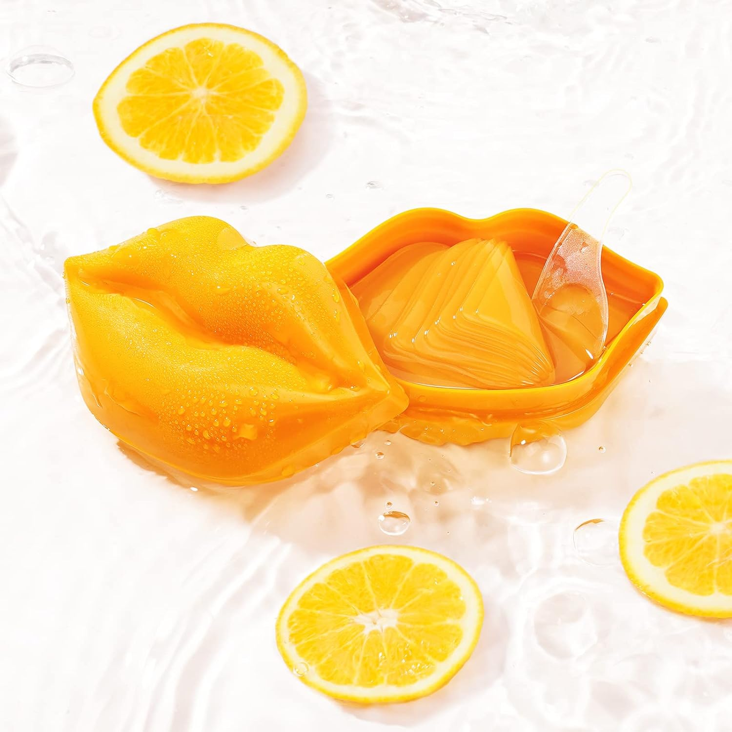 Joyeee Lip Mask, 20Pc Lip Mask Sheets, Collagen Crystal Lip Pads for Moisturizing & Anti-Wrinkle, Keeps Lips Smooth & Soft image number 1