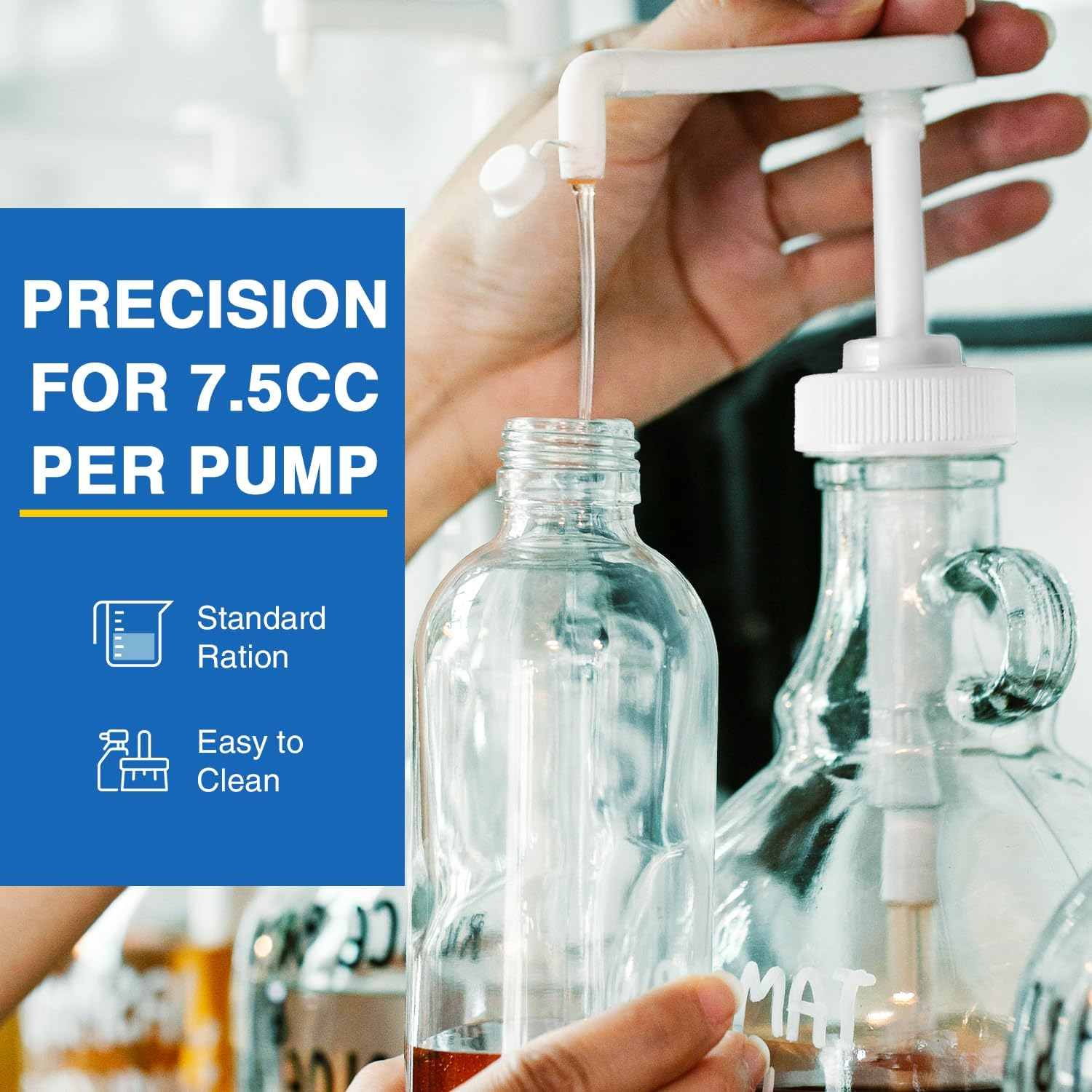 2 Pack Leak Proof Gallon Jug Pump Dispenser, 38-400 Pump for Gallon Jug - Lotion Gallon Shampoo Pump Top Replacement, Fits 1 Gallon Bottle 64Oz 128Oz Shampoo Laundry Containers image number 6