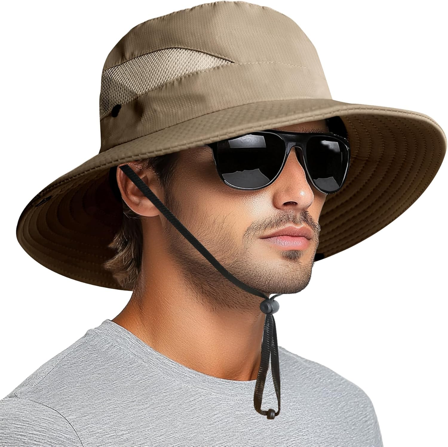Velado Sun Hat for Men and Women, Wide Brim UV Protection Sun Cap, Waterproof Foldable Bucket Hat for Fishing, Hunting, Hiking, Camping, and Outdoor Adventures
