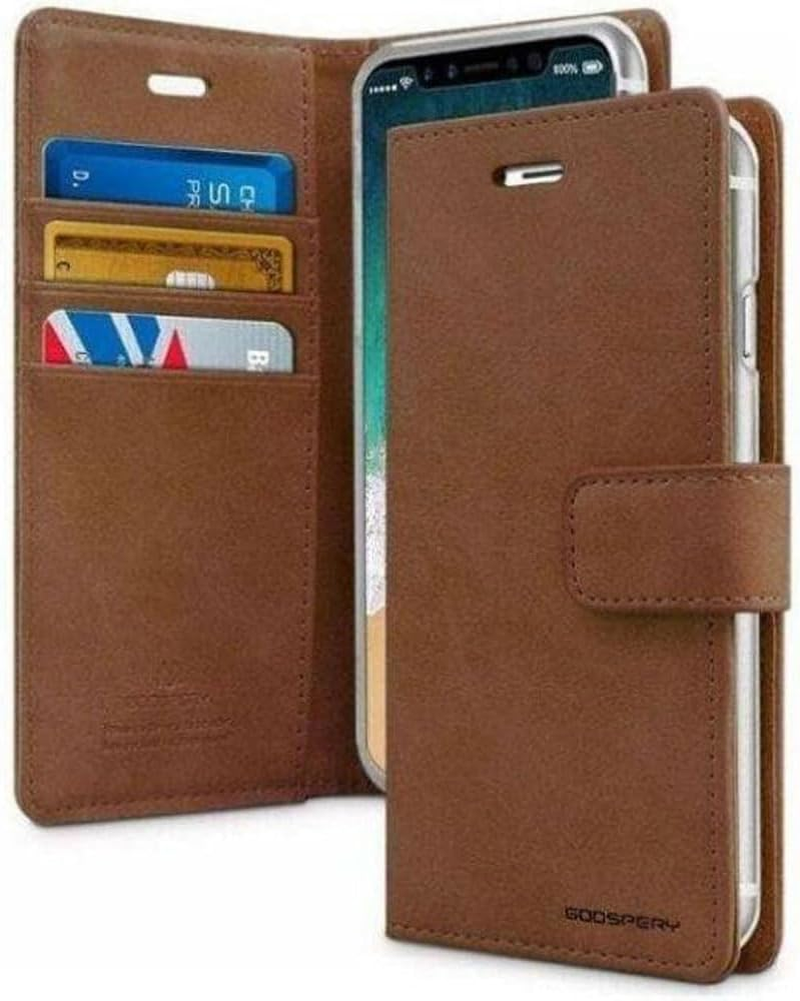 Goospery Mercury Blue Moon Diary for Iphone 15 Pro Max, Rose Gold