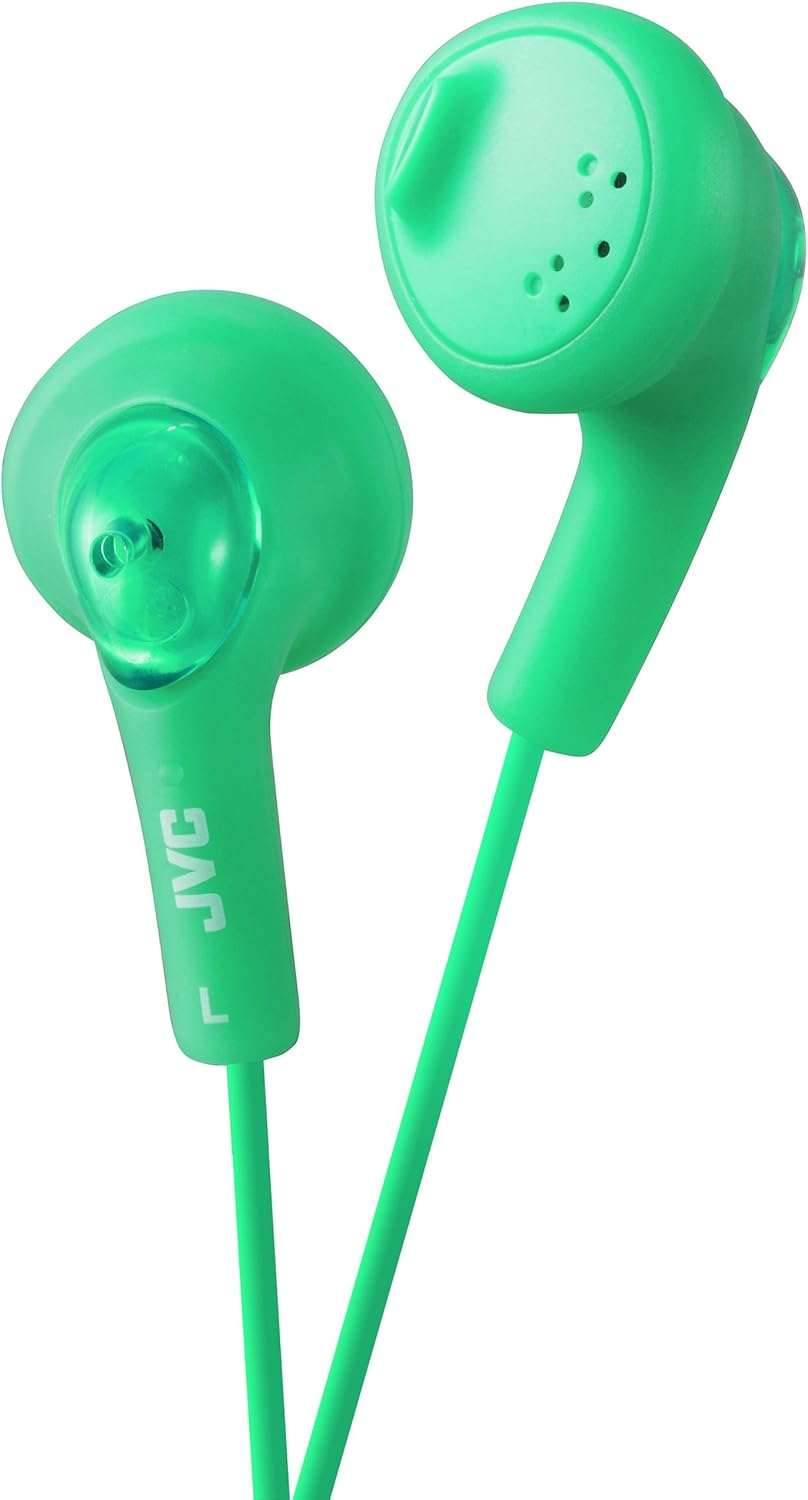 JVC Gumy HA-F160-G-E In-Ear Headphones Stereo Headphones with Bass Boost and 3.5 Mm Jack Cable 1.2 M Green