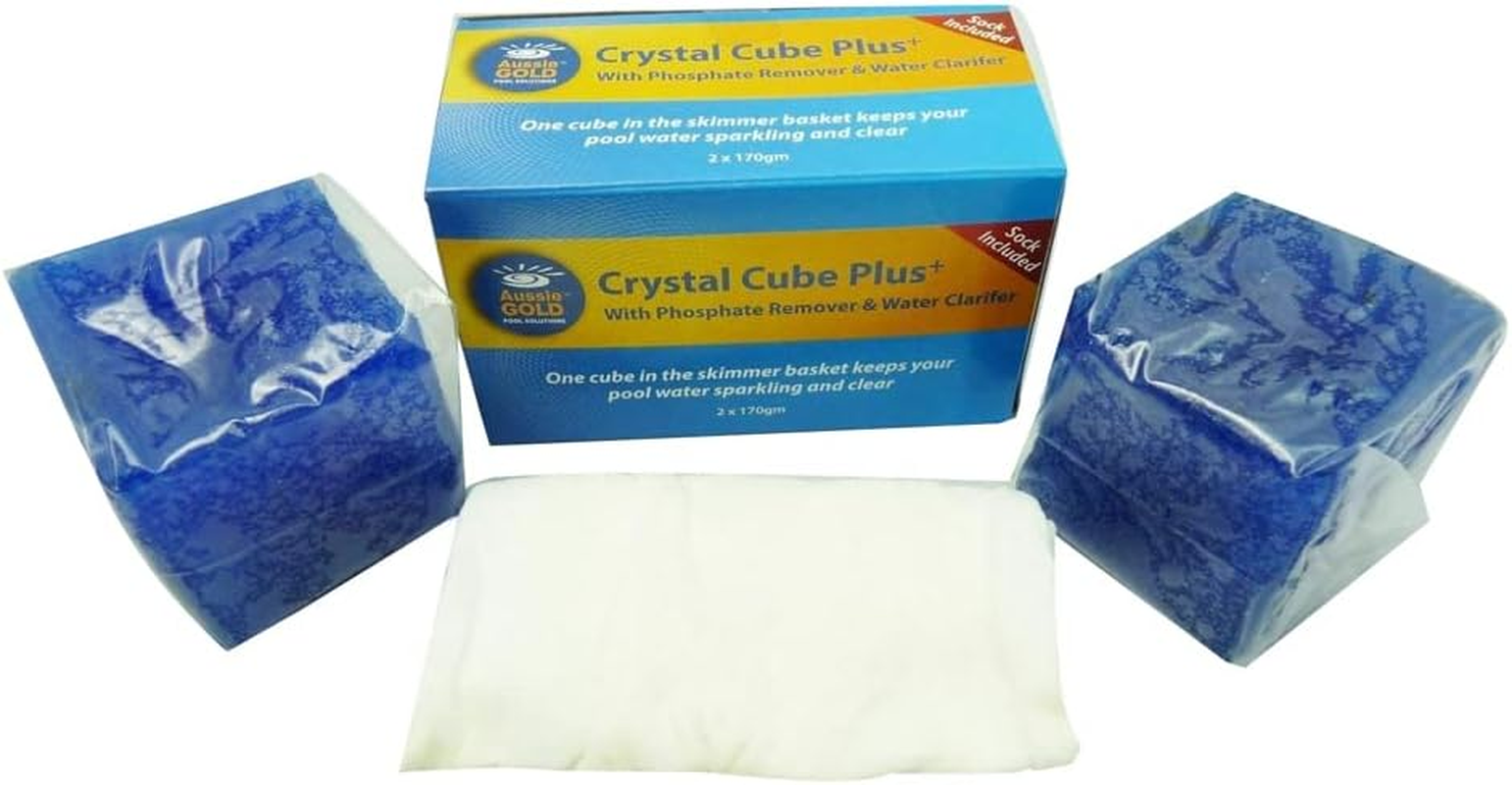 Pool Water Clarifier Floc Cubes X 2 with Phosphate Remover & Skimmer Sock image number 1
