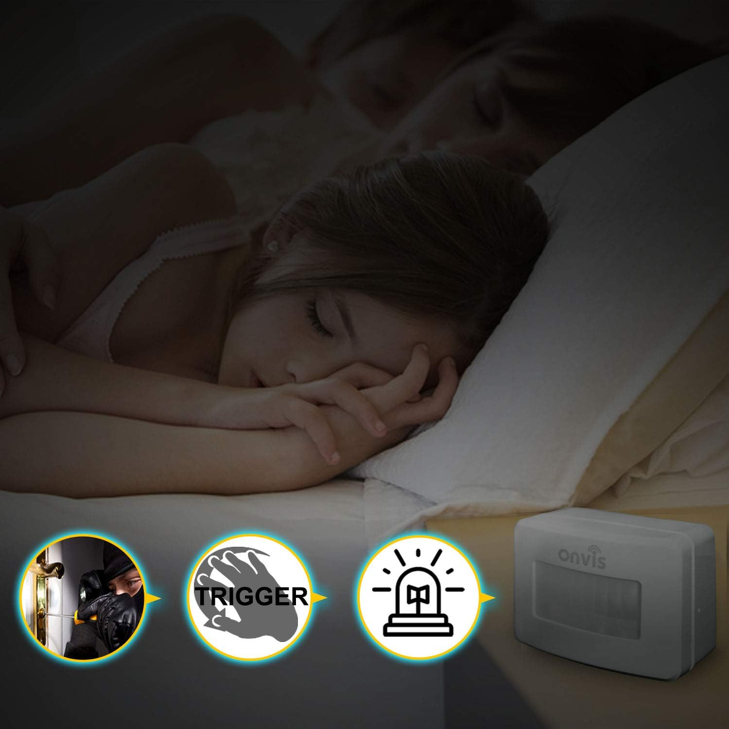 ONVIS Smart Motion Sensor Wireless PIR Detector Works with Apple Homekit Hygrometer Thermometer Temperature Humidity Gauge Siri Enabled Bluetooth Remote Trigger for Iphone Ipad image number 4