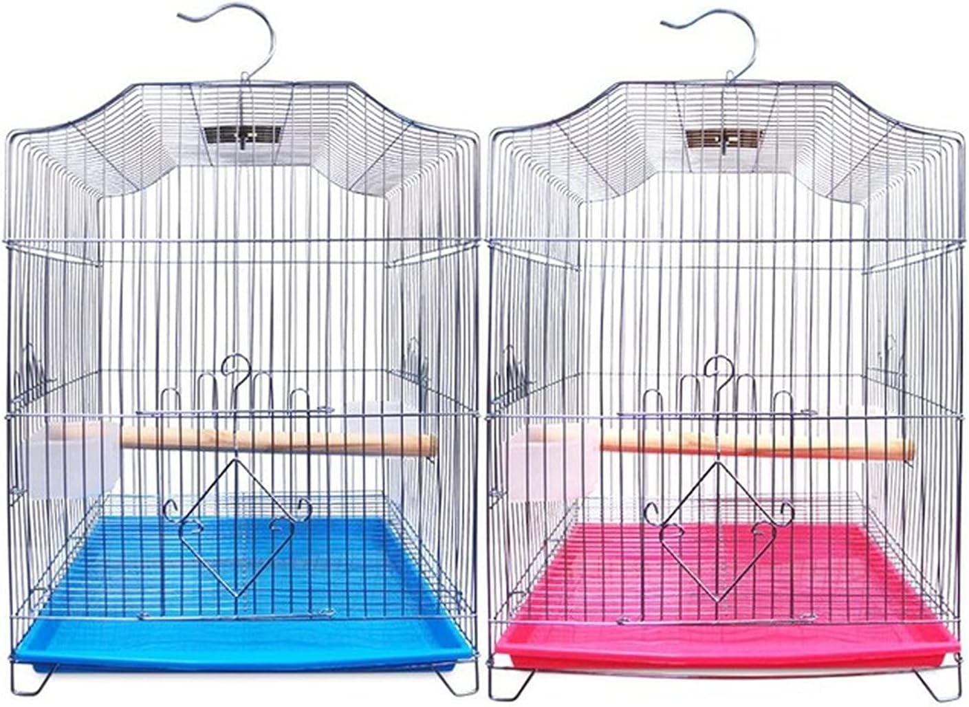 SUNESA Bird Cage Multifunctional Flight Cage Stainless Steel Bird Cage with Tray for Pigeon Parrot Mynah Birdcage Flight Cage image number 1