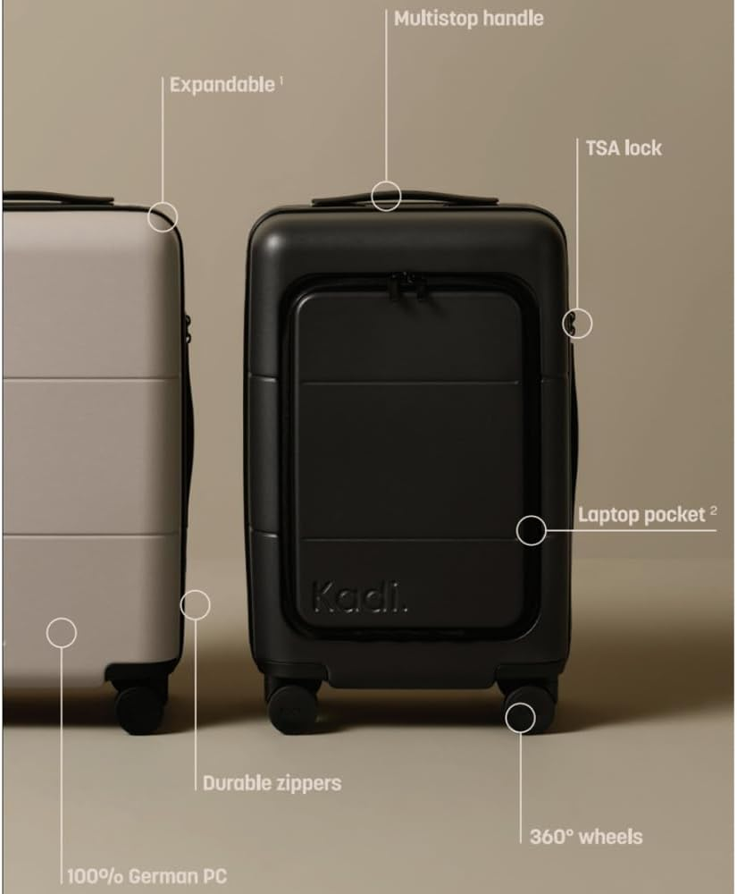 Kadi Luggage Business Carry-On Travel Trolley Suitcase 35.5X55.5Cm Pebble image number 3