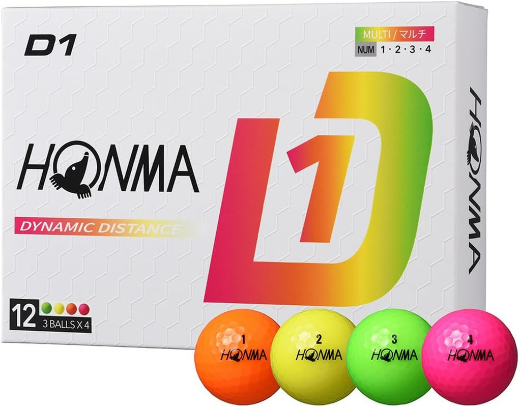 Honma 2024 D1 Ball 1 Dozen (12 Balls) Golf Certified Ball