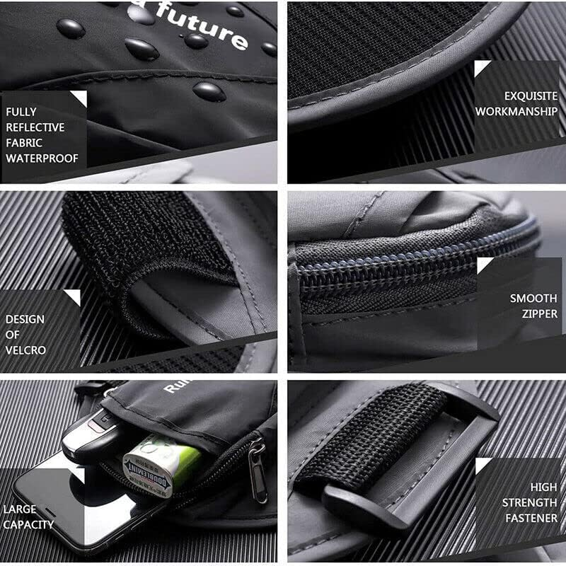 AIMALL Universal Sports Armband Case, Lightweight Water-Resistant Phone Holder for Running, Gym, Jogging, Adjustable Arm Band for 5.5"-6.1" Smartphones