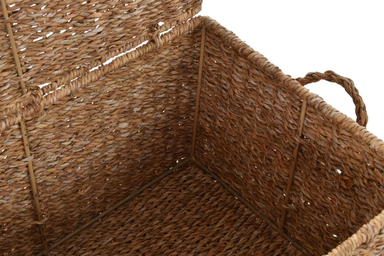 CESTA SEAGRASS HERRO Set of 3 50 X 34 X 25 Cm Natural image number 1