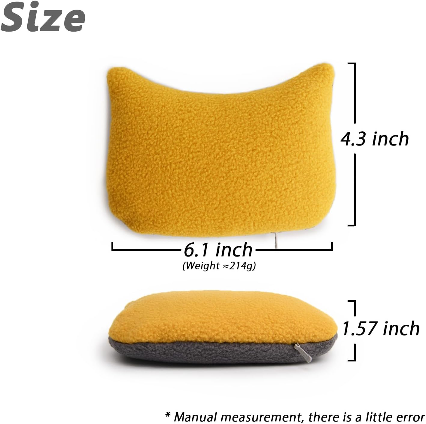 Large Ergonomic Mouse Wrist Rest Bean Bag, Ergobeads Mouse Pad Wrist Support for Computer, Laptop, PC Gaming, Home Office Work, Easy Typing Wrist Pain Relief (Yellow) image number 5