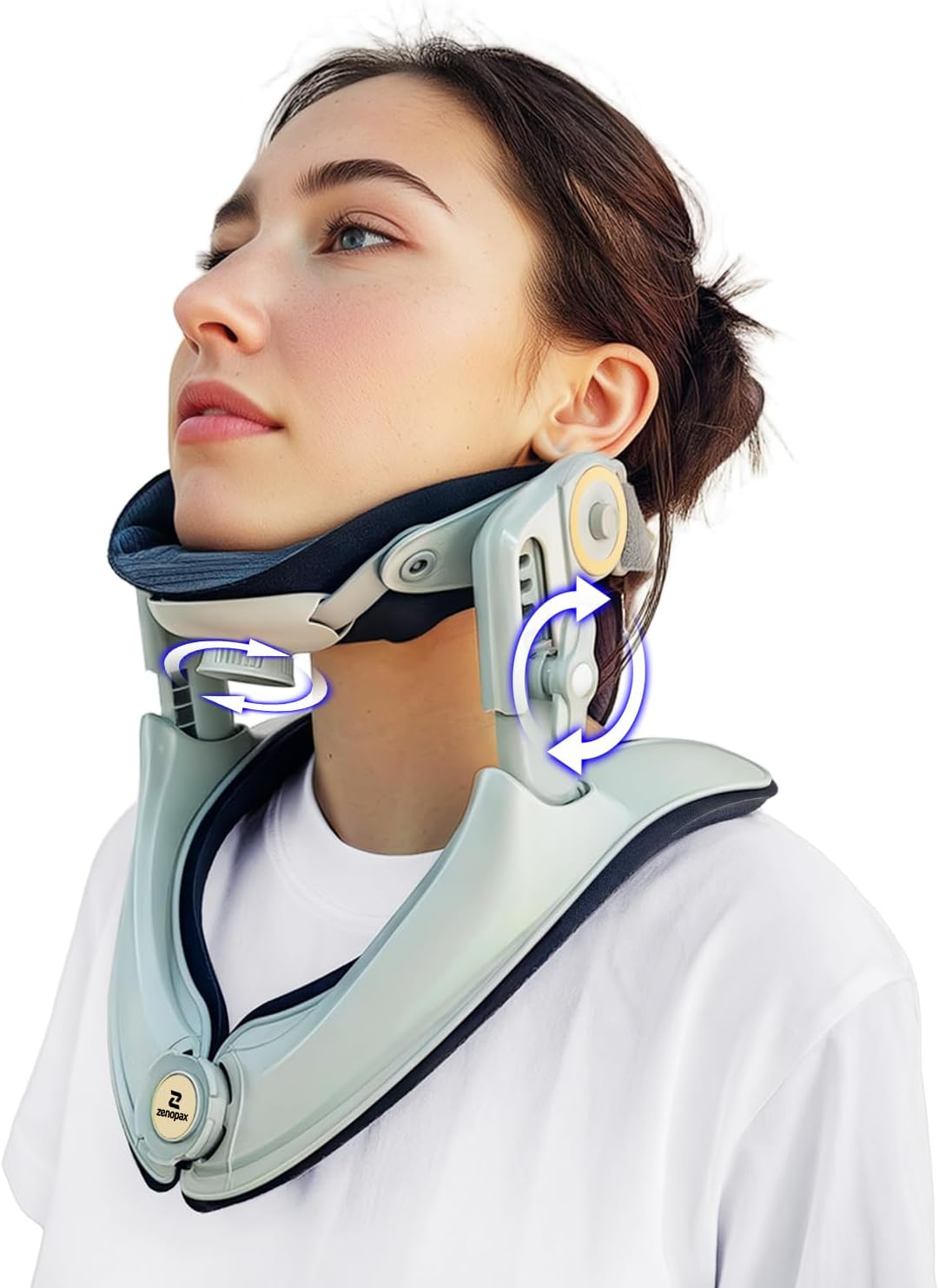 Neck Stretcher, Adjustable Neck Traction for Neck Pain Relief, Neck Support ＆ Neck Brace, Easy to Use, Lightweight for Home, Office, Travel - Green image number 4