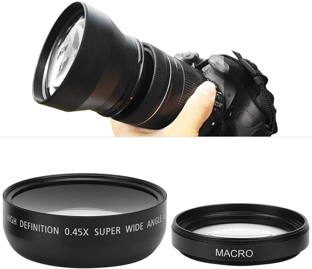 49MM 0.45X Wide Angle Macro Lens - Aluminum Alloy + Optical Glass - Super Wide Angle Lens - for All 49MM Diameter Camera Lenses image number 2