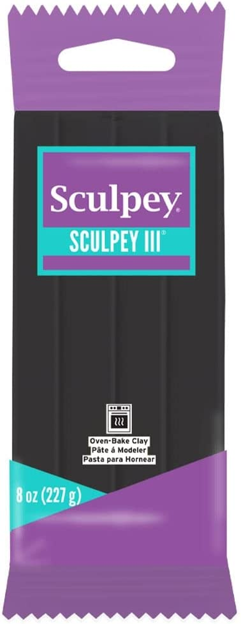 SCULPEY Polyform 439311 III - 227G/8Oz - Black Polymer Clay Accessory