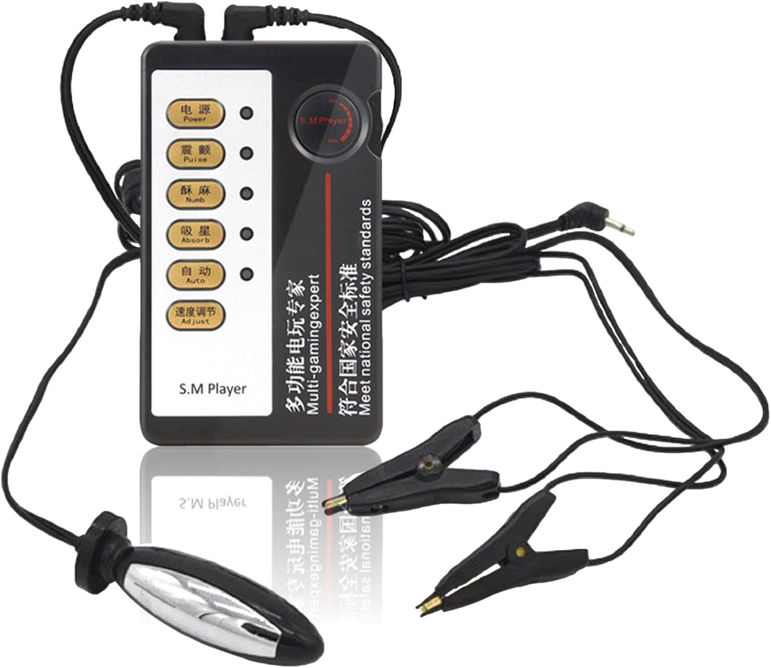 Electro Kit E Stim Electric Anal Butt Plug Nipple Clamps Kit Shock Pulse Stimulation Shocker BDSM Sex Toy image number 5