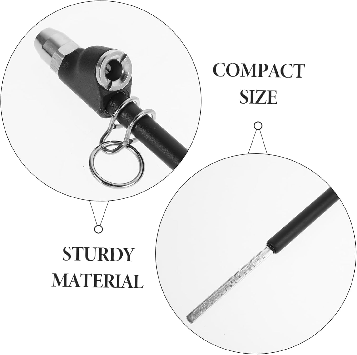 BUGUUYO Heavy Duty Dual Head Tire Pressure Gauge for Trucks Cars Rvs and Bikes Accurate Metal Wheel Gauge Tester with Dual Scale Pen Design Durable Construction for Safe Long Distance image number 4