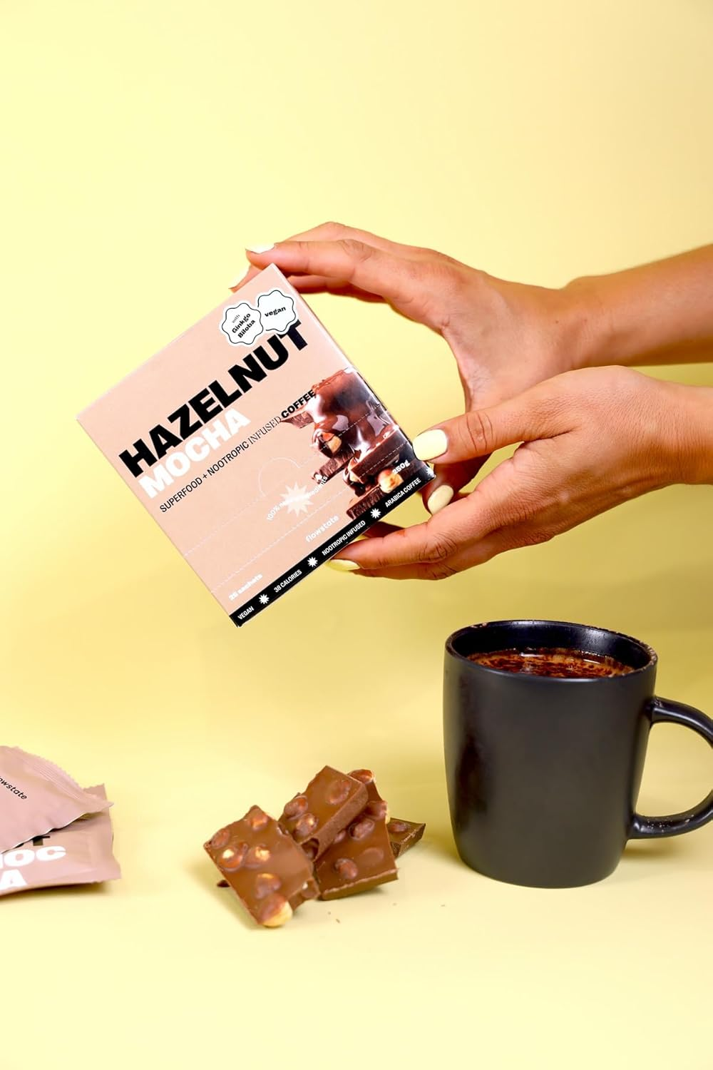 Hazelnut Mocha Instant Coffee Sachets image number 2