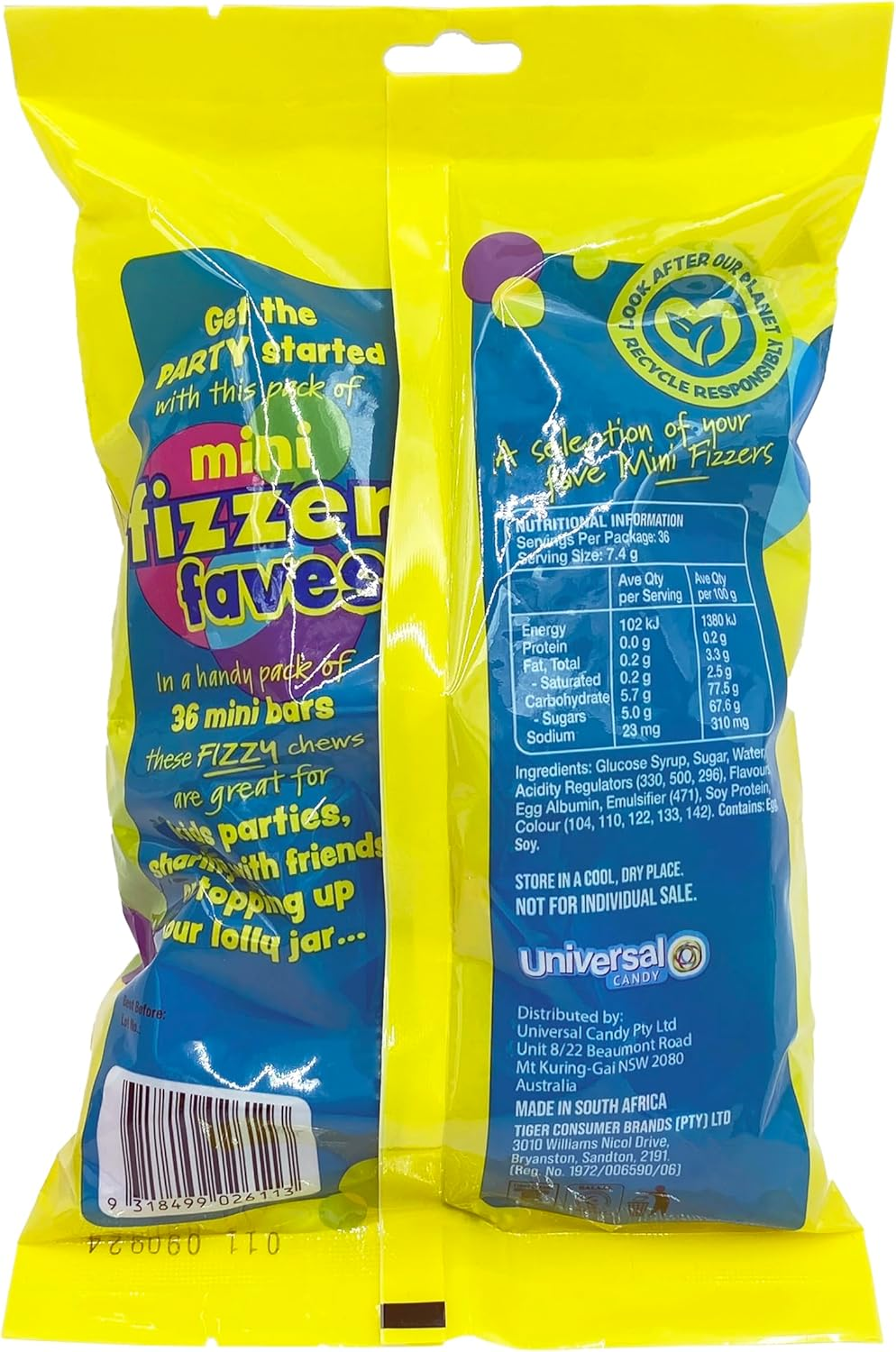 Fizzer Party Pack 36 Pack 226G image number 1