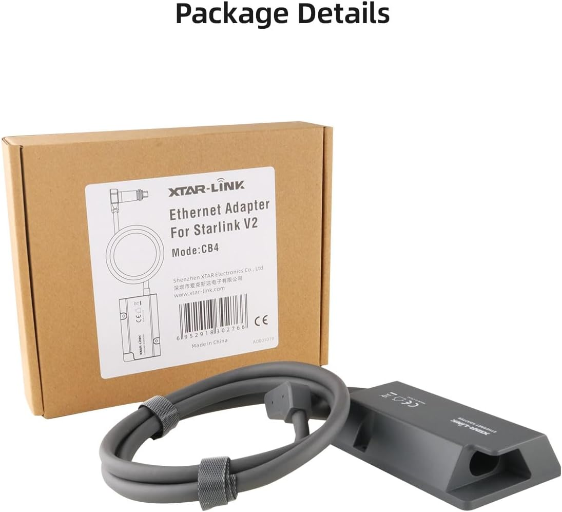 Starlink Ethernet Adapter for Wired External Network Starlink Standard Actuated Gen 2 image number 1