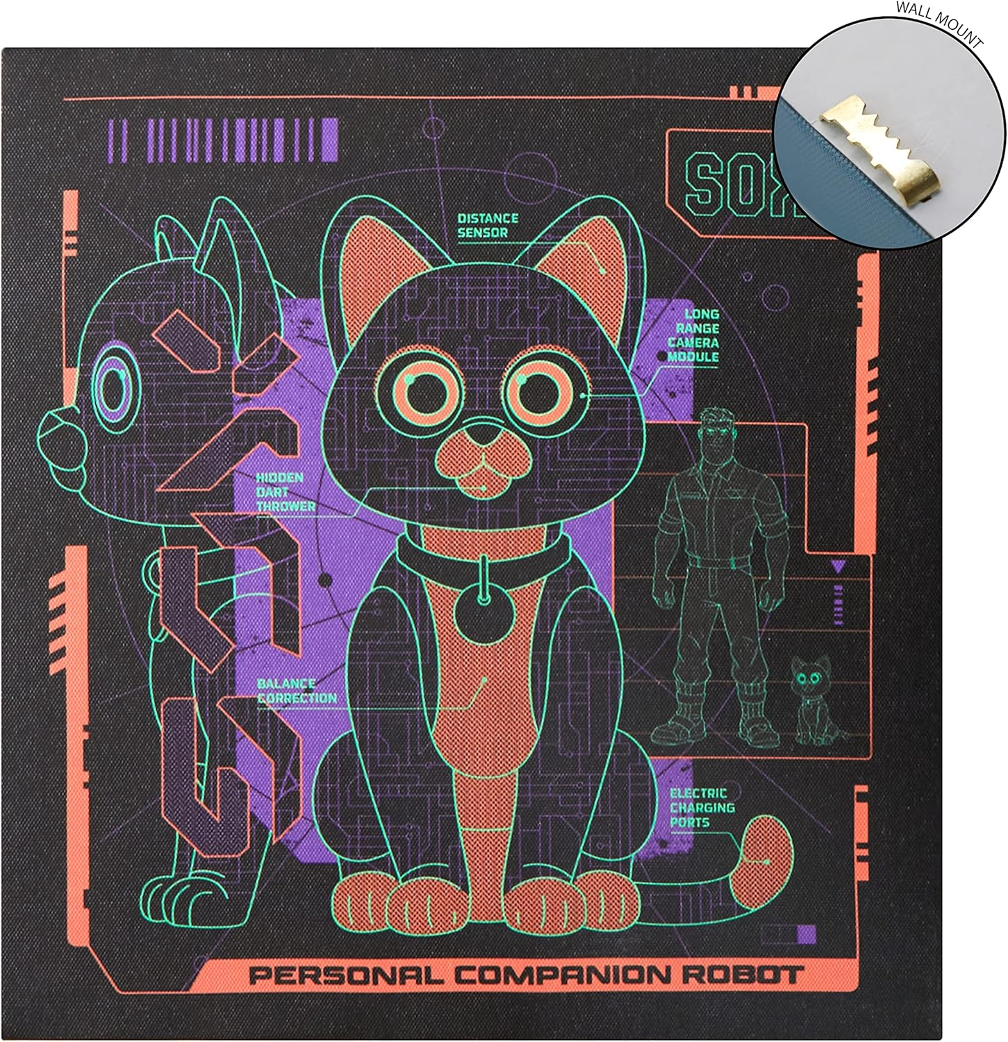 Idea Nuova Pixar Lightyear 4 Pack Square Canvas Wall Art Set, 11"X11" Each image number 3