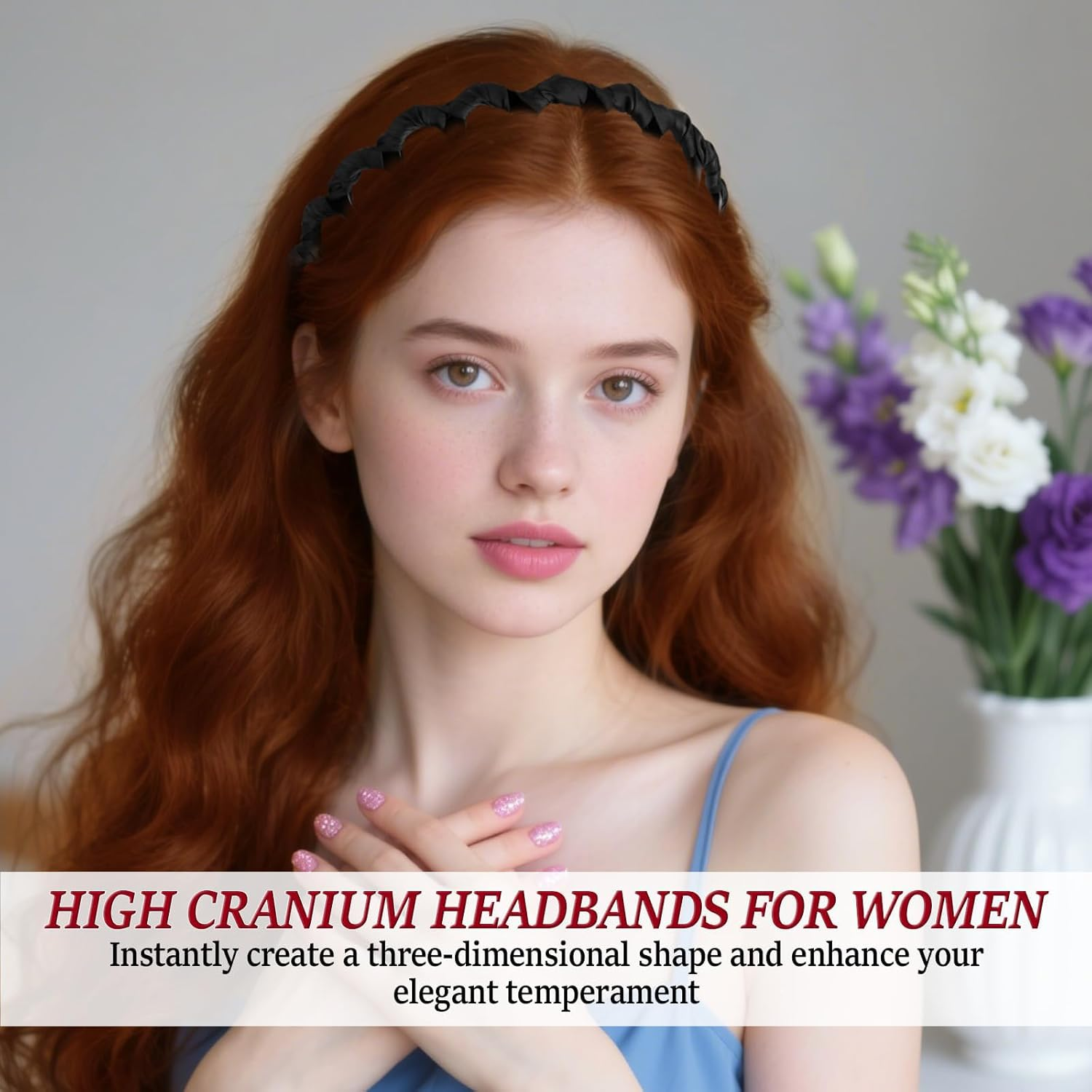 Xanthelle Women'S Hair Band, Zigzag Headband with Zigzag, Zig Zag Headband, Hair Bands, Elegant Headband for Women and Girls image number 5