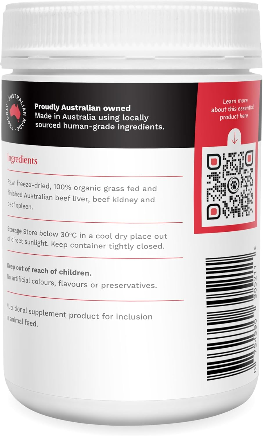Organic Organ Blend &ndash; Nutrient-Rich Superfood for Dogs &ndash; Supports Immunity, Skin & Energy &ndash; 100% Grass-Fed & Organic &ndash; No Fillers or Additives