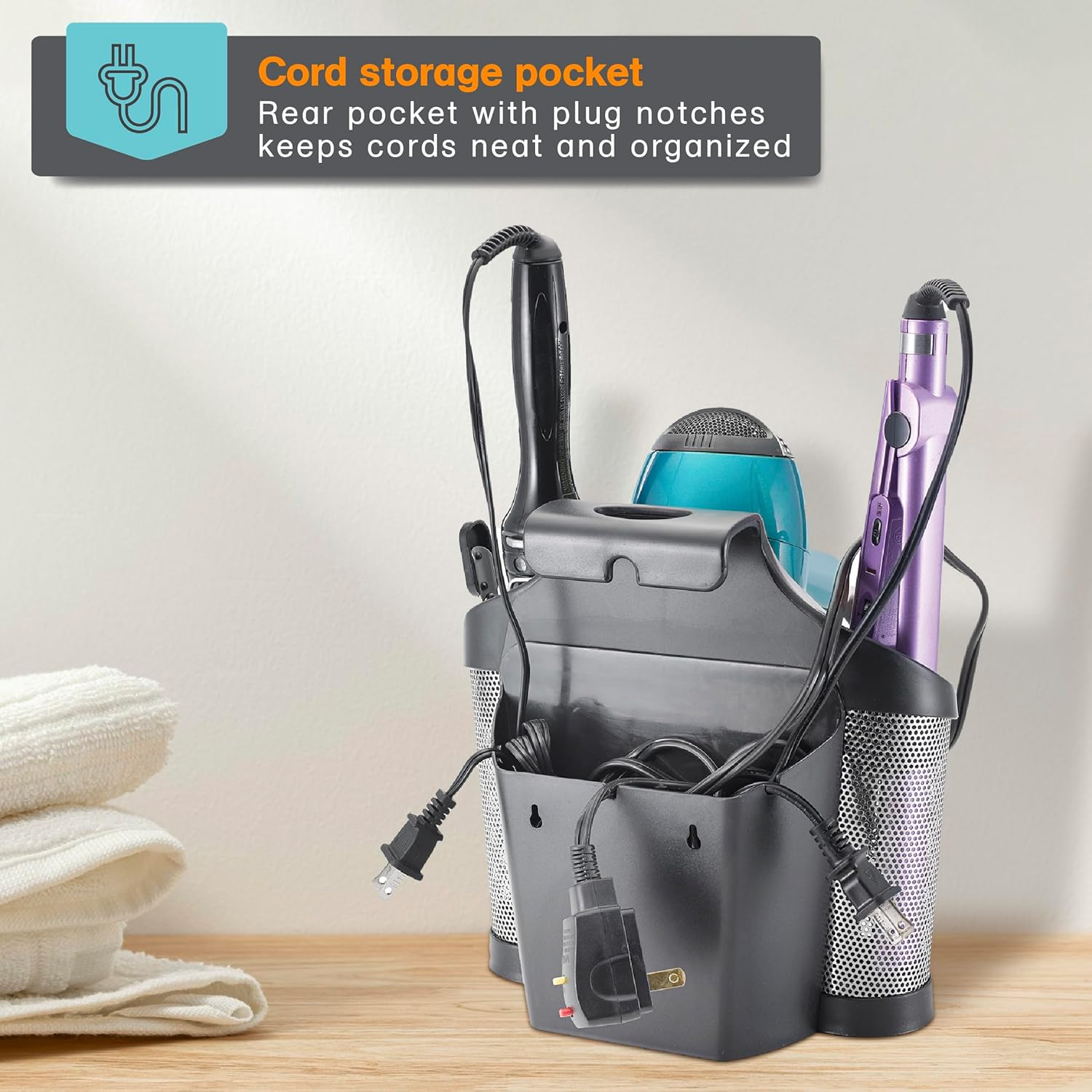 Polder Style Station Hair Appliance Accessory, Back image number 4