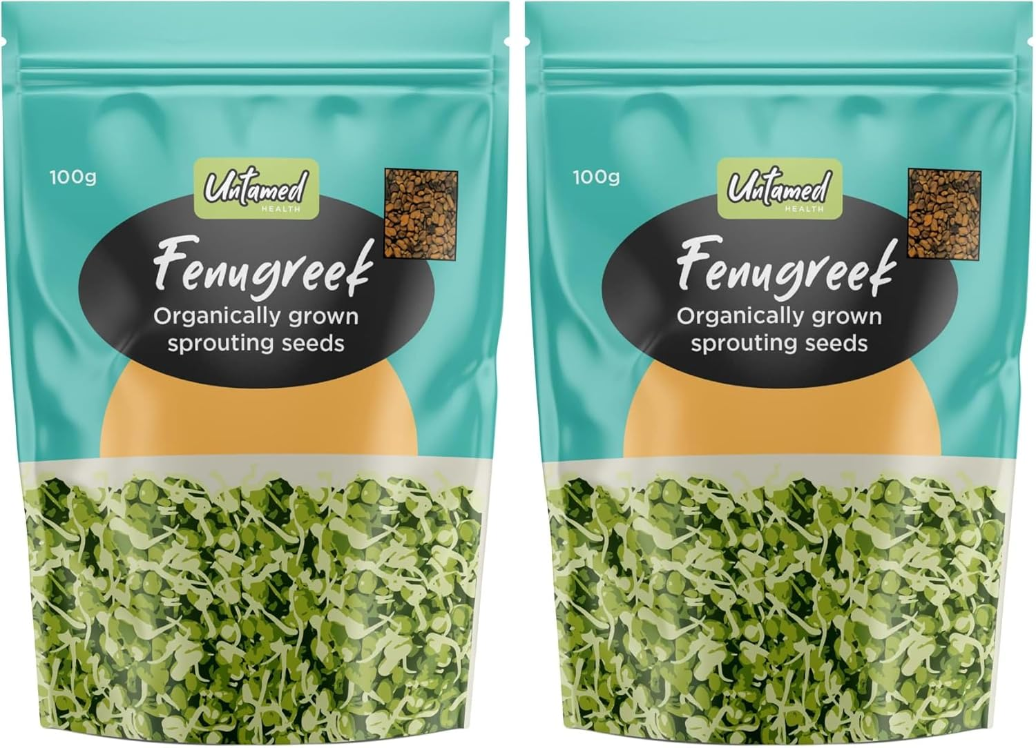 Untamed Health Fenugreek Earth Friendly Sprouting Seeds, 100G]