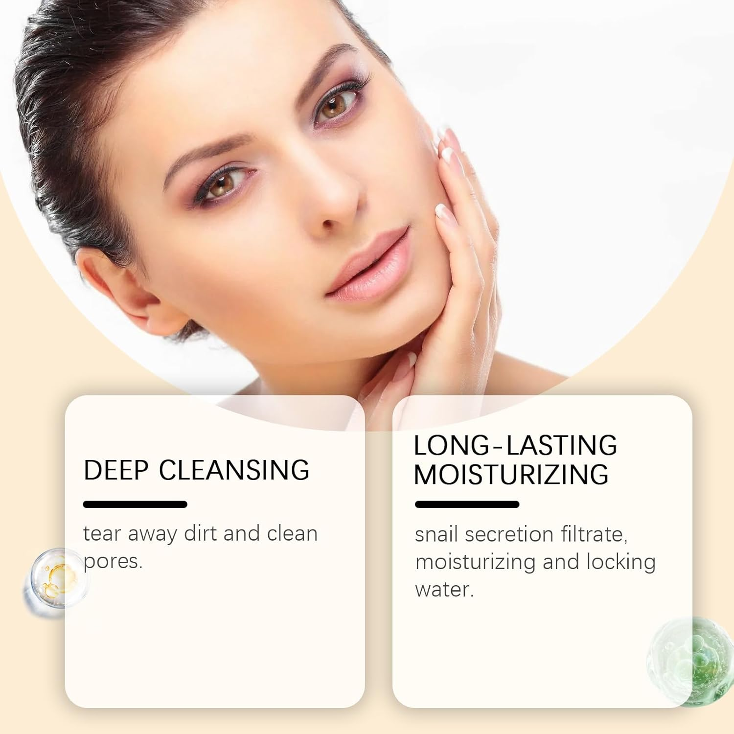 Snail Mucin Night Wrapping Mask, Deep Cleansing and Moisturising Face Mask, 75G image number 1