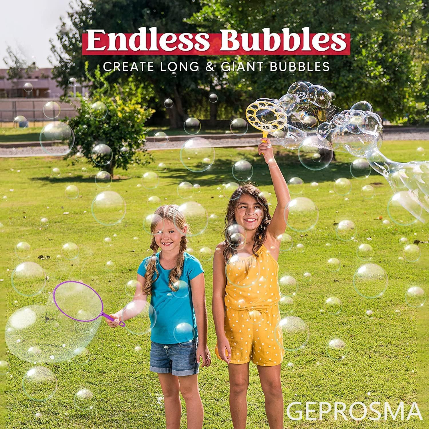 Bubble Machine Giant Bubble Wands Kit for Kids Toddlers,55Cm Big Bubble Wands Bulk Set,Large Bubble Rope Blower Maker,Outdoor Toys Garden Games Party Favors Gifts image number 6