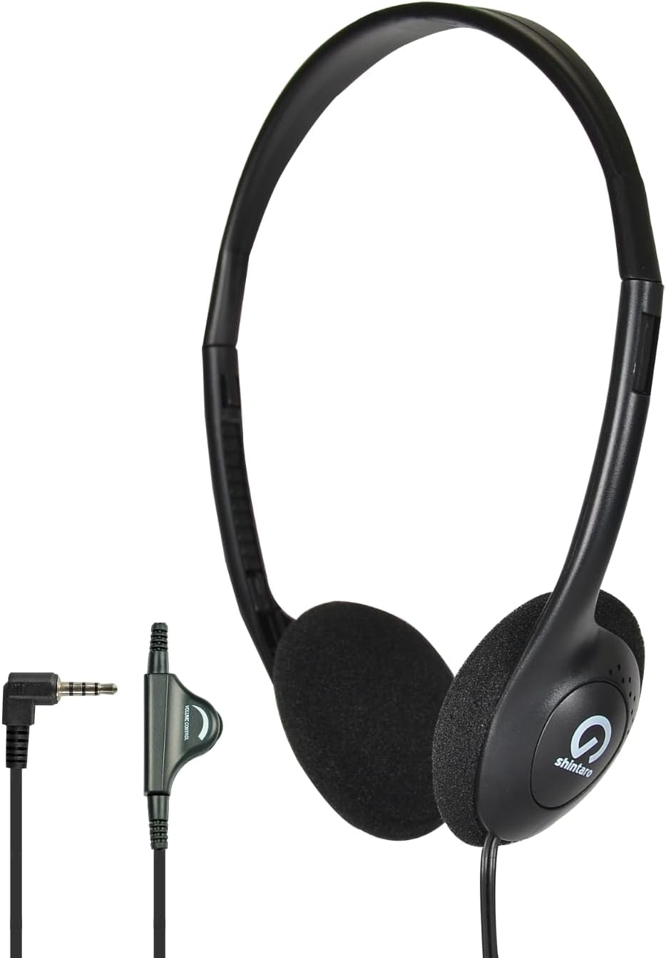 Shintaro Headphones with Volume Control, 3.5Mm Audio Jack - Lightweight, Adjustable Headband (SH-101) image number 3