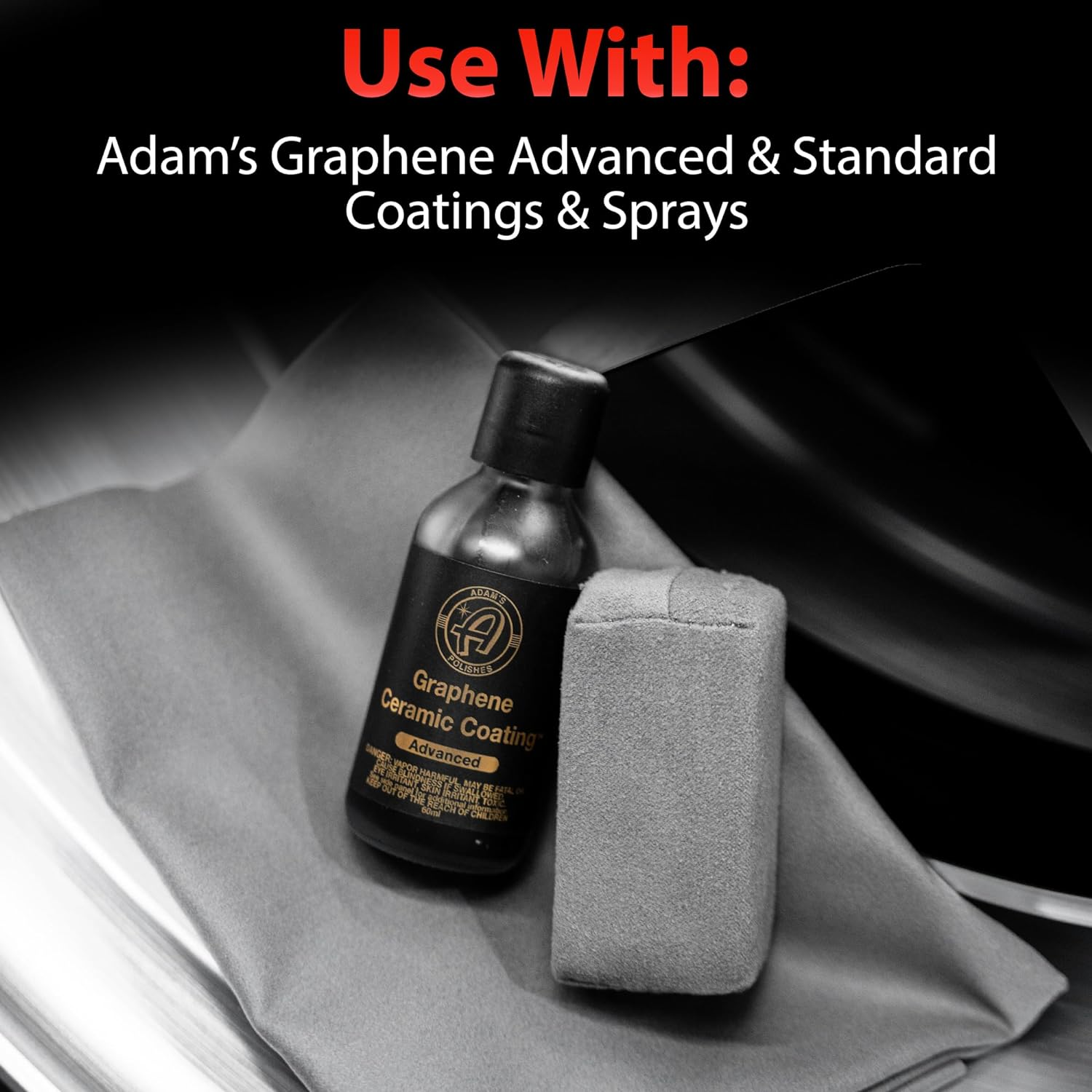 Adam'S Polishes Suede Applicator (2 Pack) - Car Detailing Sponge, Use with Ceramic Spray, Graphene Coatings on Car Paint, Metal, Plastic Trim, Rubber & Glass image number 2