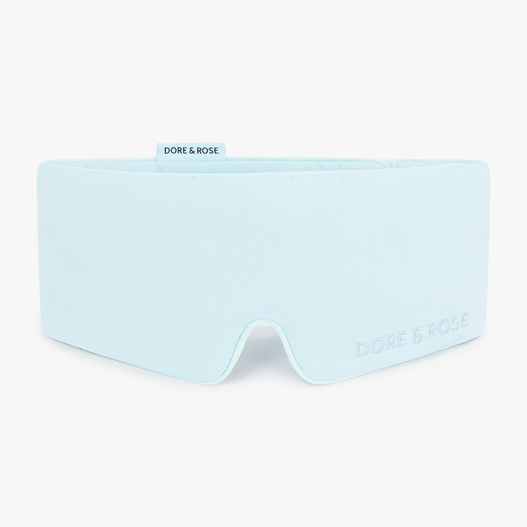 Dore & Rose Aeris&trade; Cooling Sleep Mask for Hot Sleepers, Blocks Light, Reduces Puffiness, Adjustable Eye Mask for Travel, Men and Women, Ultra-Soft and Lightweight