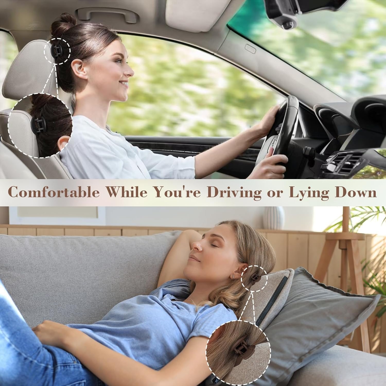 Women'S Hair Clip, Pack of 8, Flat Hair Clip, Claw Clip, Strong Hold & Non-Slip, Large Flat Claw Clip, Hair Clip for Inserting for Thick and Thin Hair image number 3