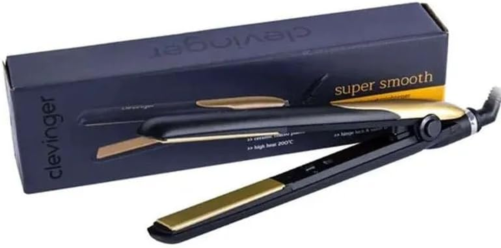 Super Smooth Hair Straightener 3 Second Heat up Time Hinge Lock for Safe Storage On/Off Power Switch with Indicator Light image number 2