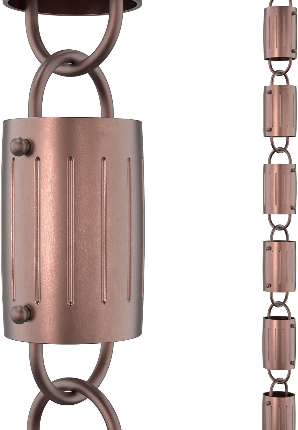 Rain Chains Direct Rain Chain - Rain Chains for Gutters - Orchid, 8.5 Feet, 100% Pure Copper, Rain Chains for Downspouts