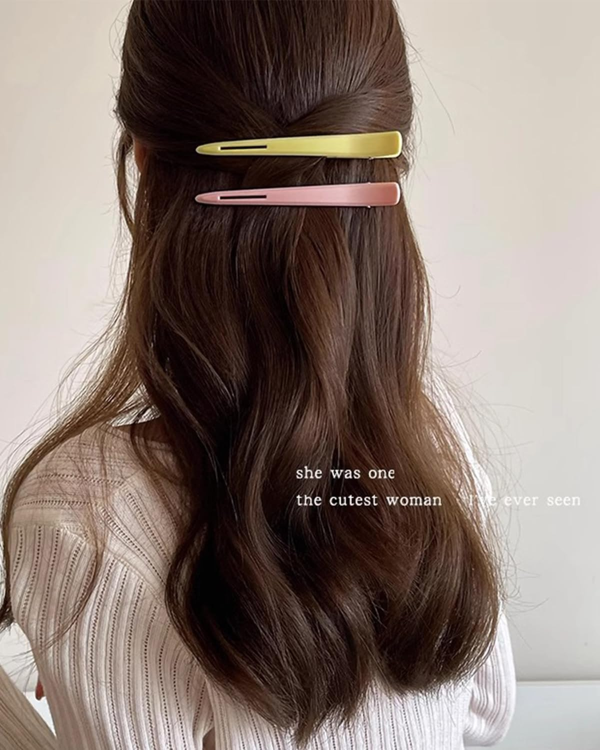 KGDUYC Pack of 6 Hair Clips Hairdresser, Hair Clips for Styling and Cutting, No-Trace Section Clips, Hairdresser with Silicone Band, Professional Salon Hair Clips, Hairdressing Supplies, Macaron Hair image number 4