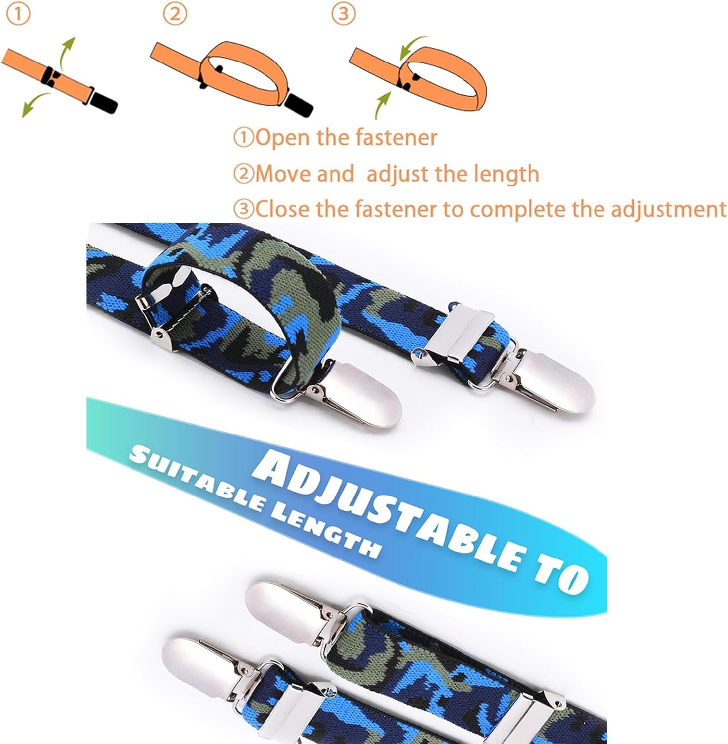 Dog Nappy Suspenders Belly Bands Dog Harness, Cat Carrier, Nappies, Clothes Stay on (Camouflage, S) image number 4