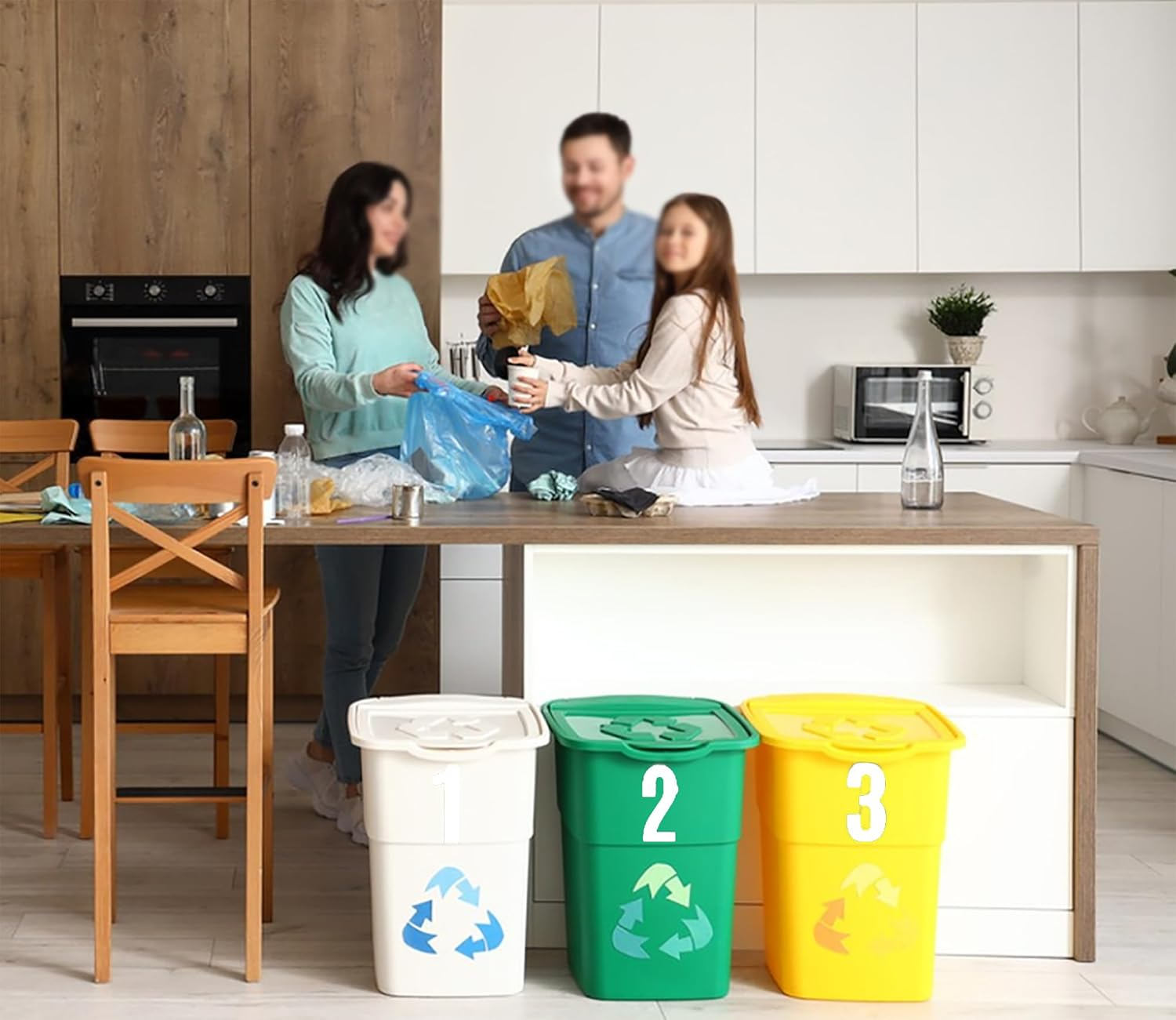 6 Sheets Mailbox Numbers Stickers, 3 Inch Self Adhesive Vinyl Waterproof Letter Stickers, Large Decals House Numbers for Signs Cars Doors Business Address Number, Classroom Decor, Door - Blue image number 3