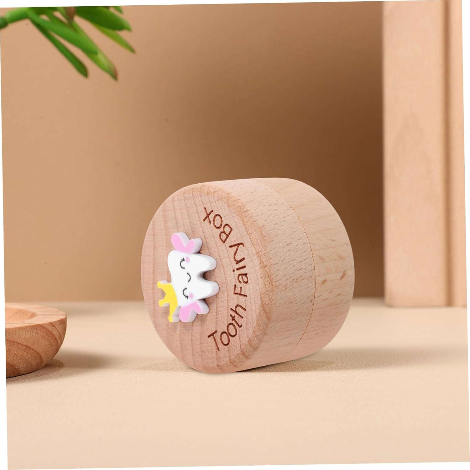 Deciduous Tooth Box Wooden Boys and Girls Teeth Storage Holder Keepsake Collection Organizer at Home image number 1