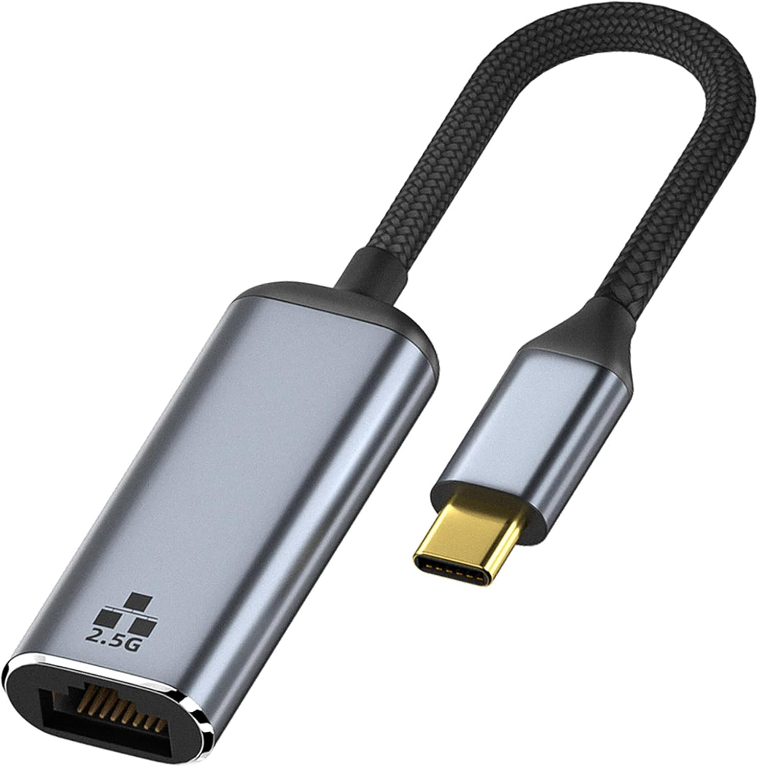 Tunghey USB-C to Ethernet Adapter 2.5 Gigabit, Blazing Fast Network Adapter 2.5G (Thund-Erbolt 4/3 Compatible), Sturdy Aluminum USB 4 to RJ45 Adapter, for Ma-Cbook Pro/Air, Laptops, PC, and More image number 2