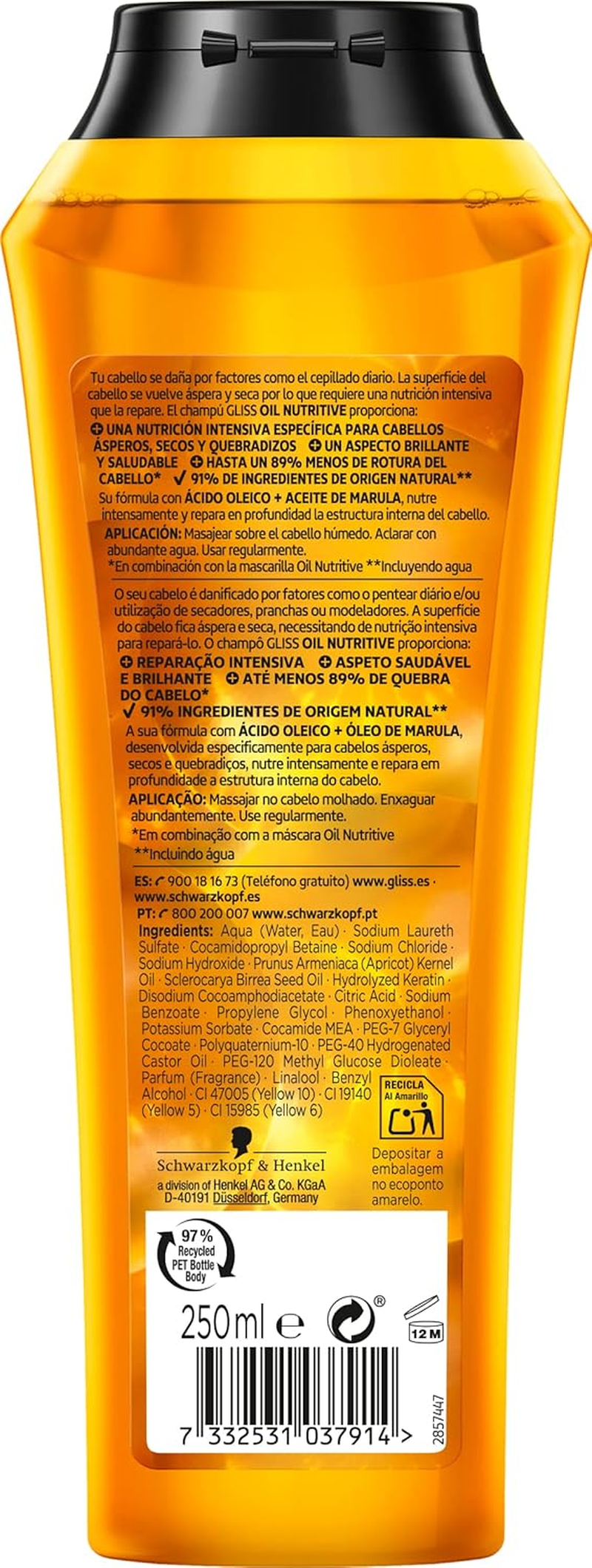 Gliss Champu 370 Ml Ultoilelix image number 2