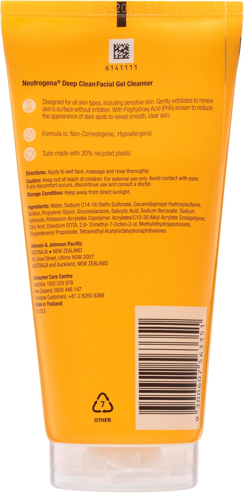 Neutrogena Deep Clean Facial Gel Cleanser 150 G
