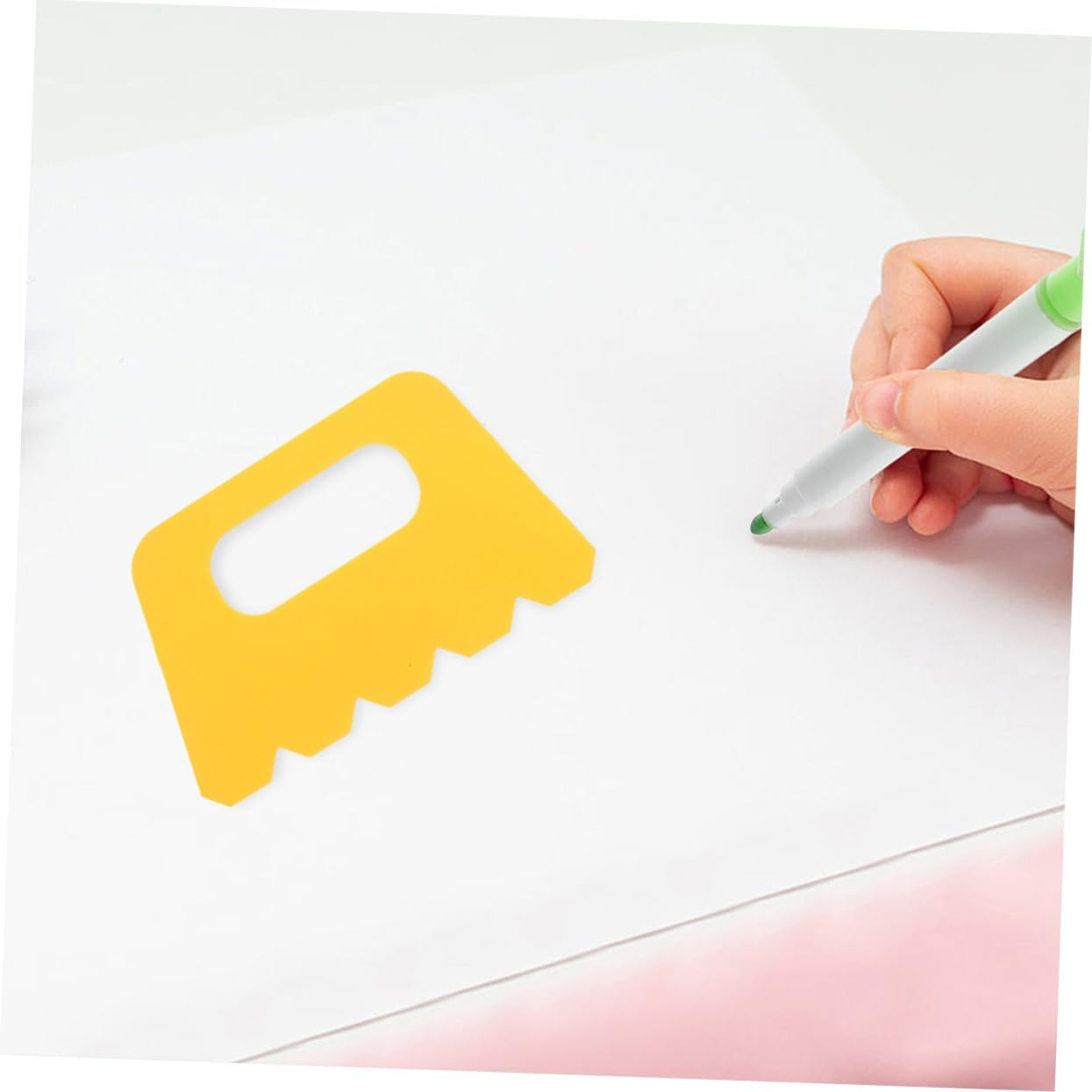 Bestonzon 12Pcs Plastic Painting Scraper Tools Kit Boy Girl Craft Paint Scrapers for Arts Crafts Diy Plastic Boys and Girls Paint Brush for Sand Painting and Drawing image number 1