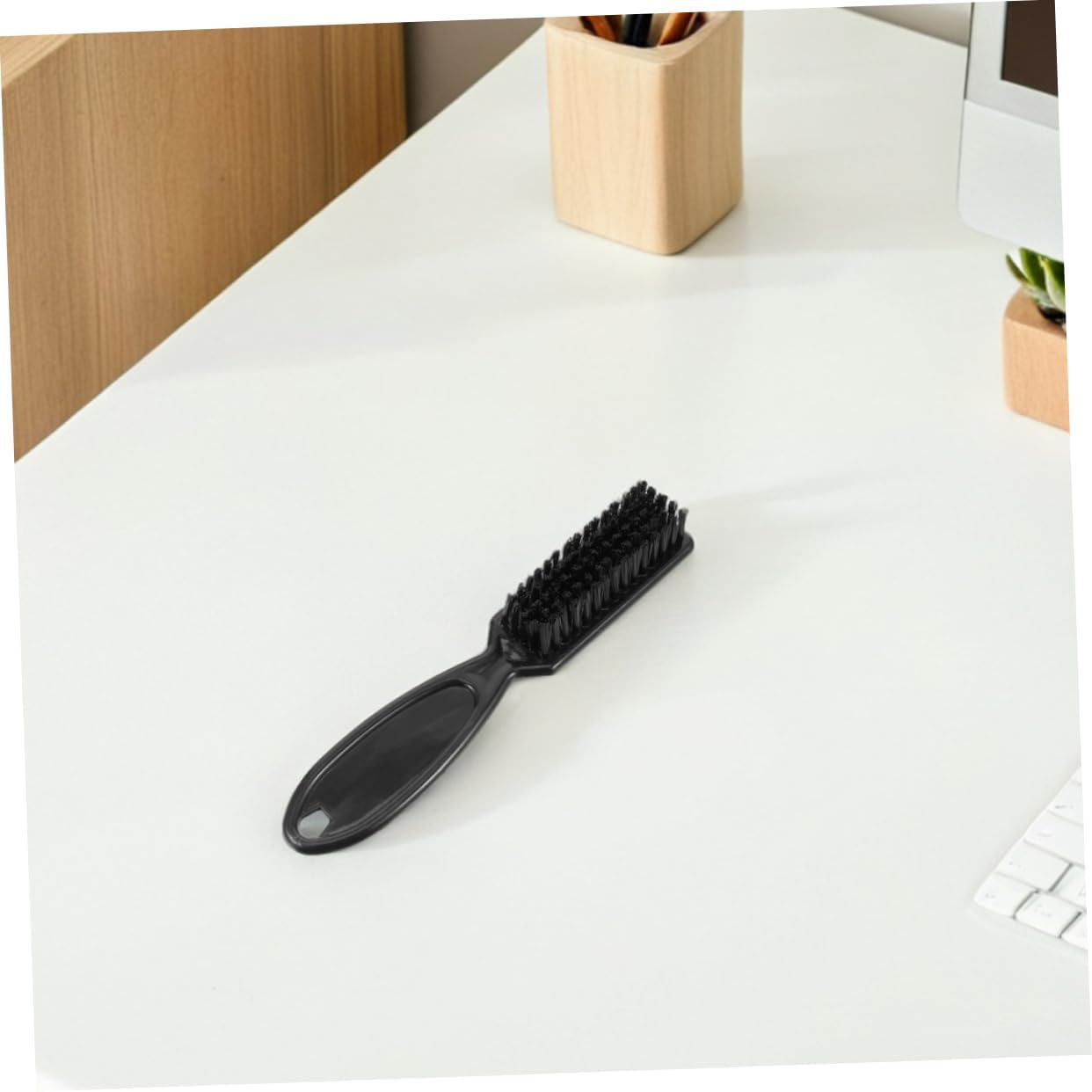 Minkissy Nylon Fade Styling Brush Barber Hair Cleaning Brush Taper Styling Tool