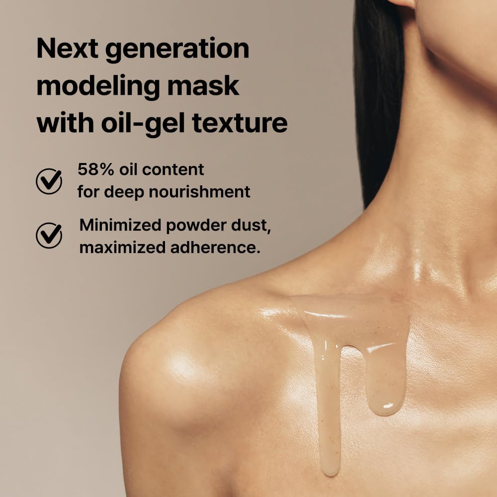 AMBER SECTION One-Step Modeling Mask Lemon Shake | Pack of 5 | Vitamin C & Glutathione | Easy Mix for Premium Home Aesthetic Care | Instant Cooling | Clinically Tested