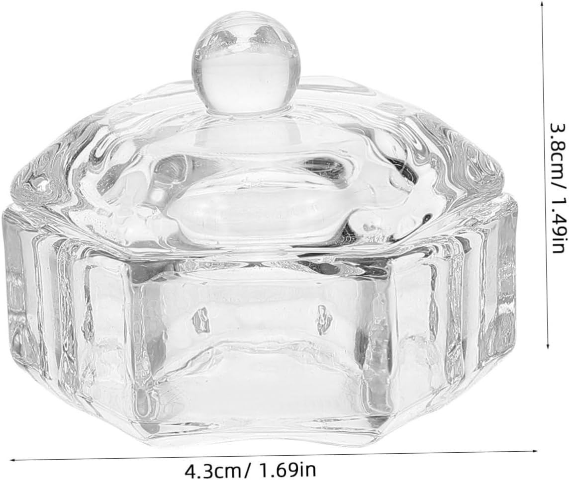 STOBOK 2Pcs Glass Pen Holder and Dip Pen Washing Cup Set with Lid, Multipurpose Glass Cleaning Holder for Calligraphy and Art Supplies, Suitable for Artists and Calligraphy Enthusiasts image number 5