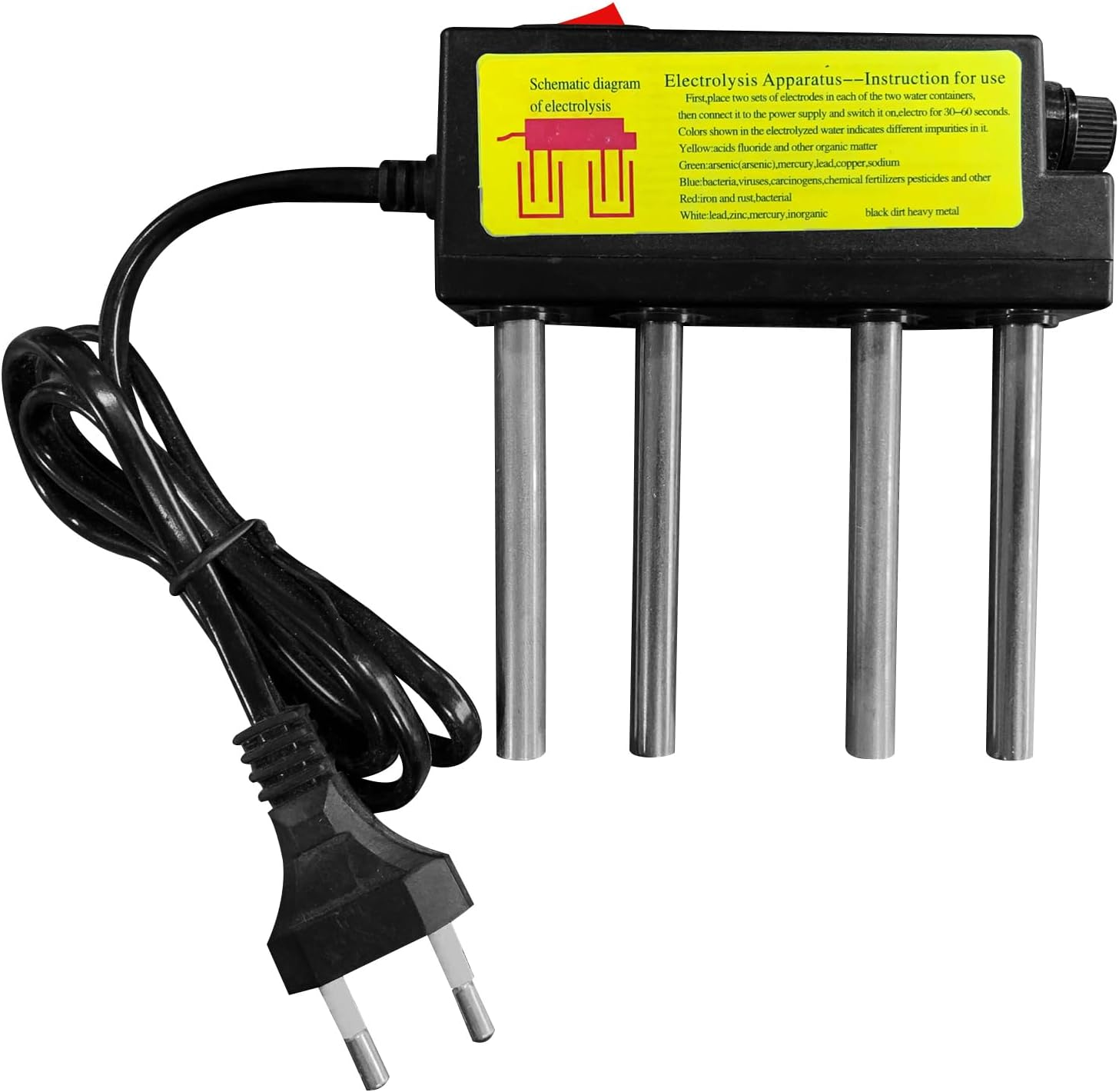 Water Electrolysis Test Tool, Electrolyzer Quality Tester, Tester Electrolyzer Quick Quality PH Testing Water Test Meter for All Kinds Of image number 5