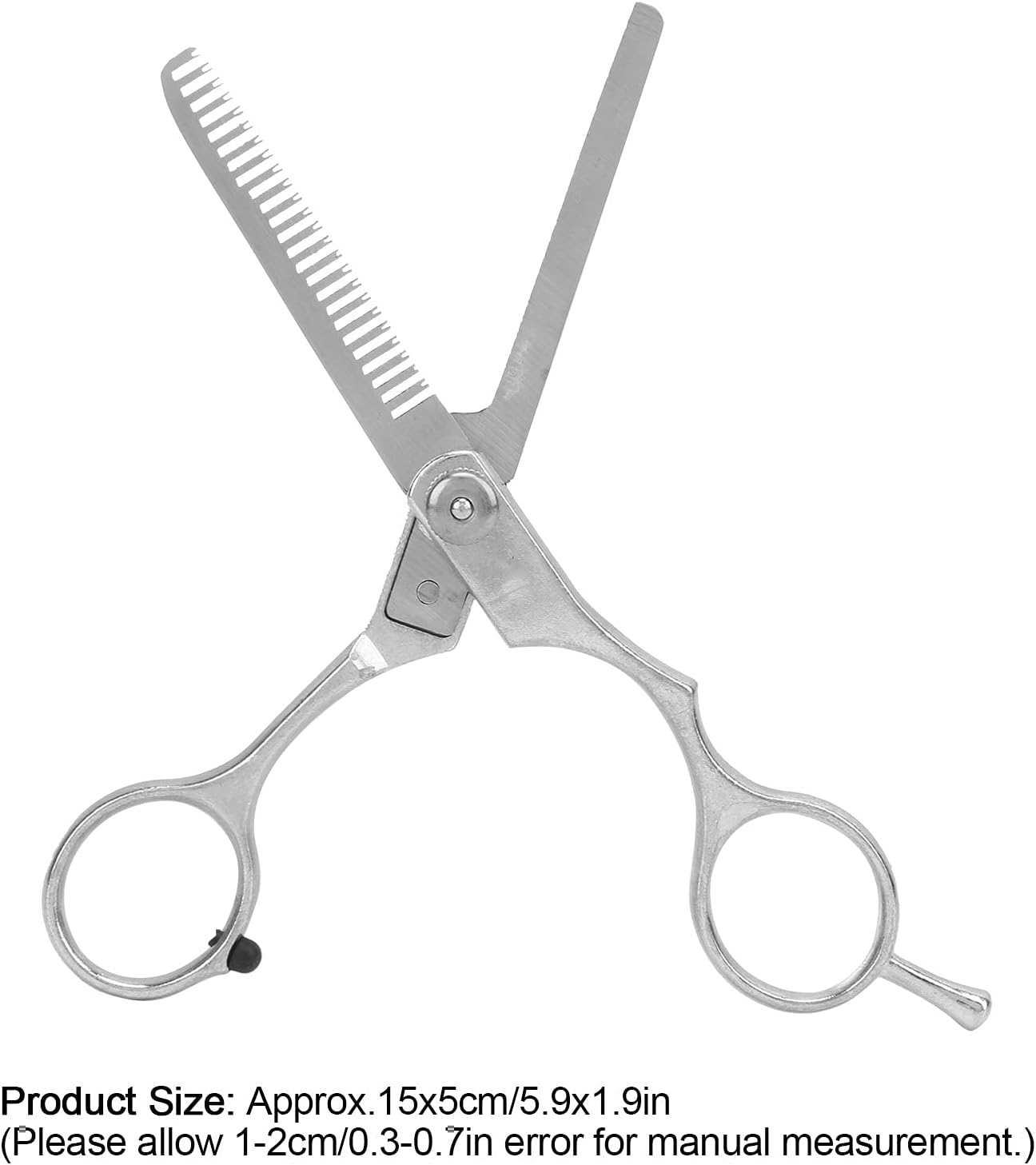 Pet Scissors - 5.9X1.9In Stainless Steel Professional Dog Grooming Scissors - Thinning Scissors Smooth Motion and Fine Cut for Long Haired Dog Cat and Other Pets image number 3