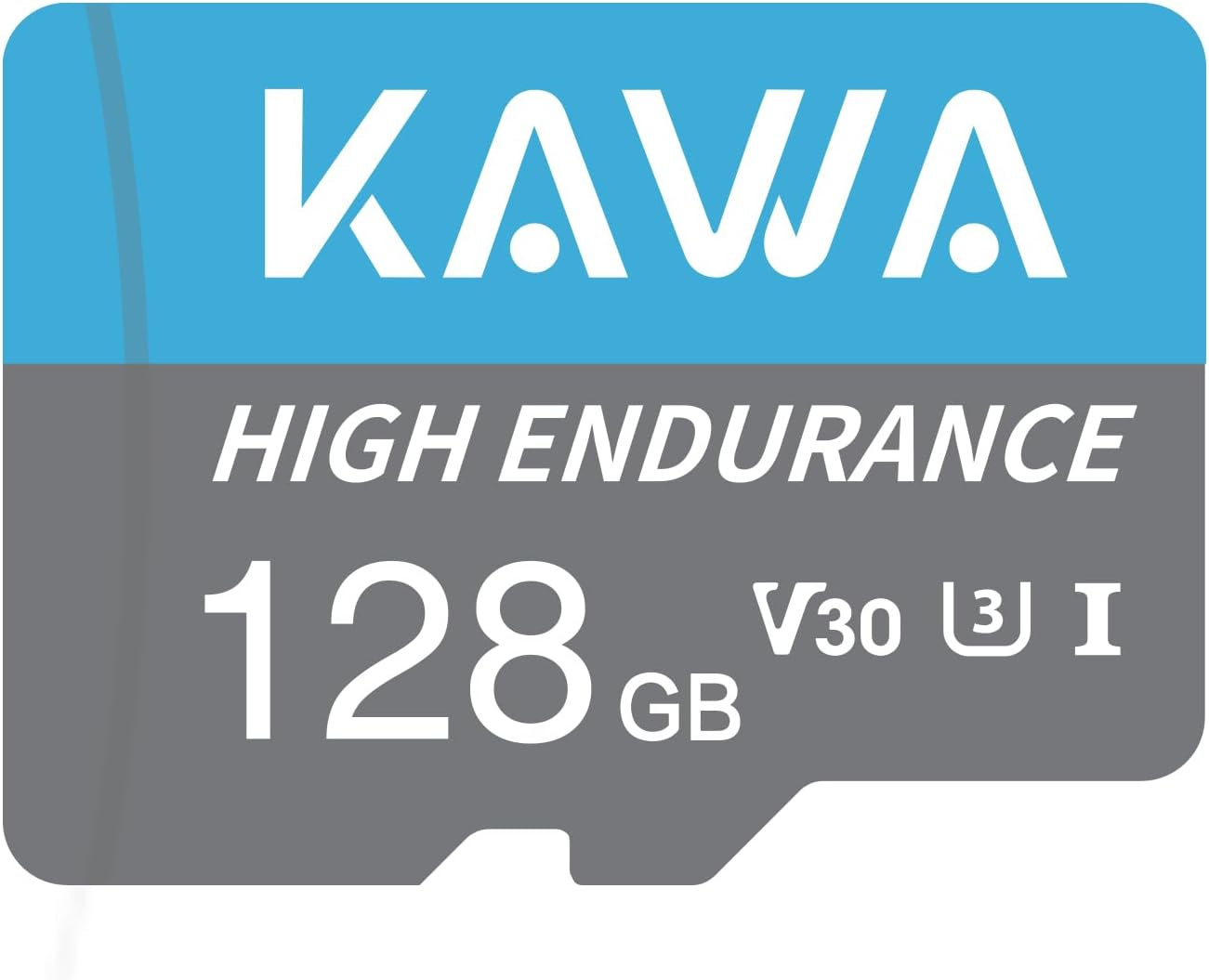KAWA 128GB Micro SD Card, High Endurance Video Monitoring Card, Microsdxc Flash Memory Card, A1, U3, Class10, V30, High Speed TF Card for Dashcam, Security Camera, Phones, Tablets, Drones image number 2